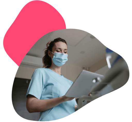 Practitioner on Tablet